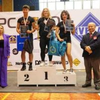 Weronika Kamińska na podium