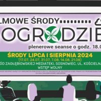 Filmowe środy w ogrodzie Zagłębiowskiej Mediateki
