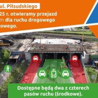 Wraca ruch pod wiaduktem przy ul. Piłsudskiego